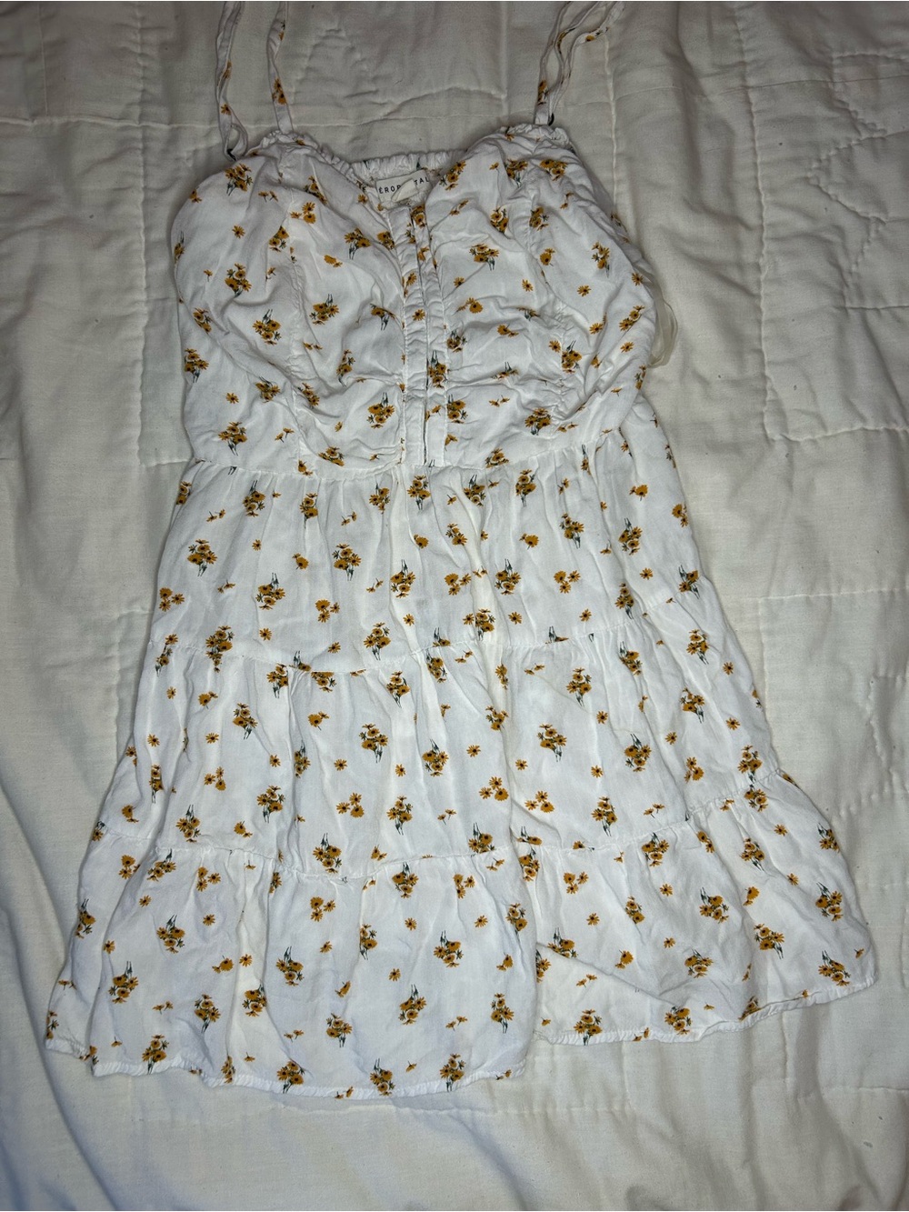 Aeropostale sunflower summer Sundress with Adjustable Straps